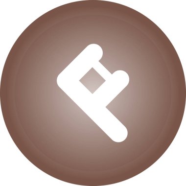 Bir kahvenin modern işaret simgesinin vektör çizimi