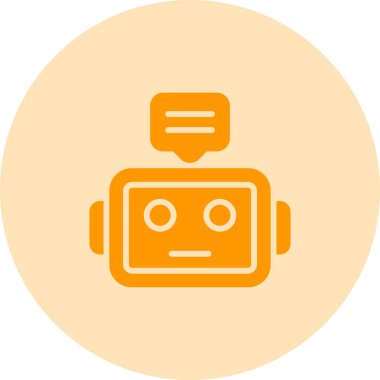 Robot simgesi, vektör çizimi