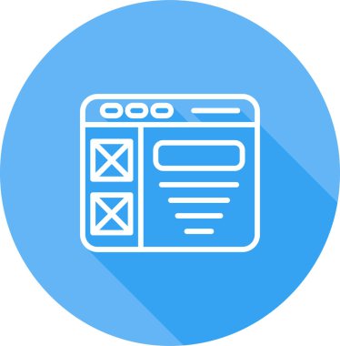 tarayıcı web simgesi basit illüstrasyon