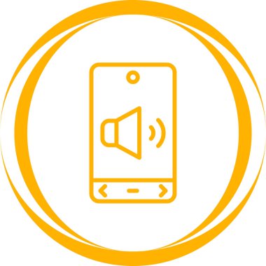 Müzik çalar simgesinin vektör illüstrasyonu