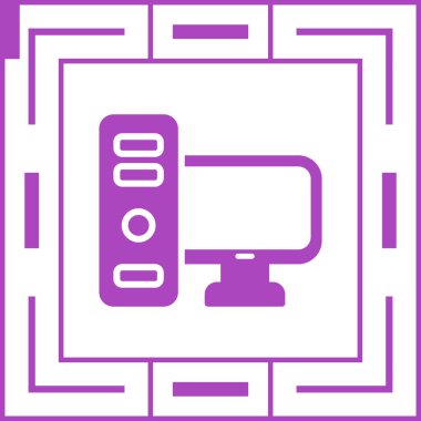 Bilgisayar web simge vektör çizim