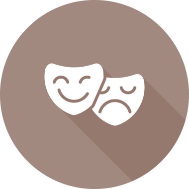 Komedili bir maskenin vektör çizimi