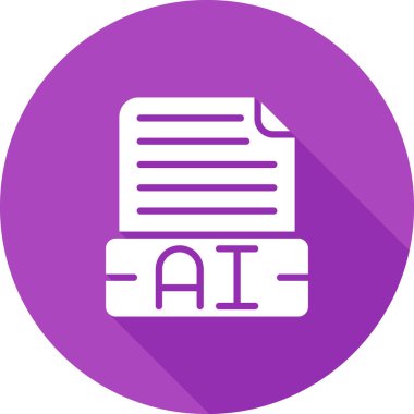 dosya biçimi simgesi, vektör illüstrasyonu