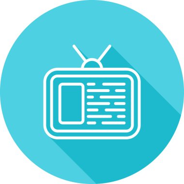 Basit vektör illüstrasyon televizyon