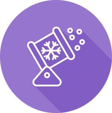 Kar tanesi. Web simgesi basit illüstrasyon