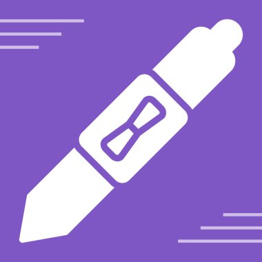 Kalem. Web simgesi basit illüstrasyon