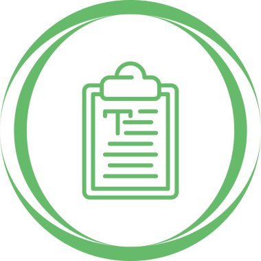 Belge simgesinin vektör illüstrasyonu