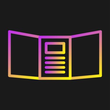 kitap simgesi vektör illüstrasyonu