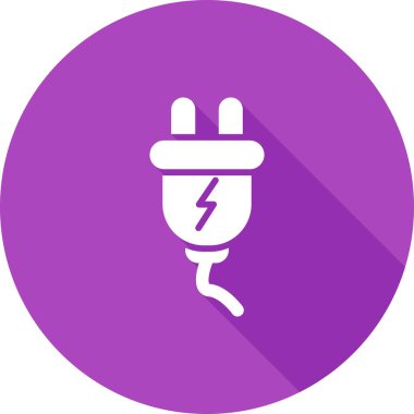 Kolayca değiştirebilen ya da düzenleyebilen elektrik dolgu vektör simgesi