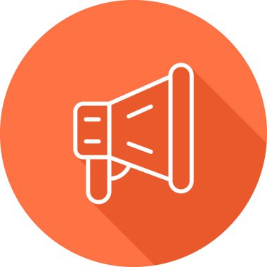 megafon simgesi, vektör illüstrasyonu