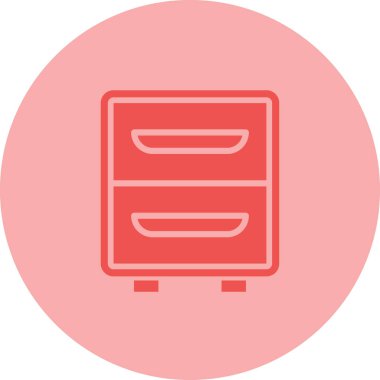 Dolap. Web simgesi basit illüstrasyon