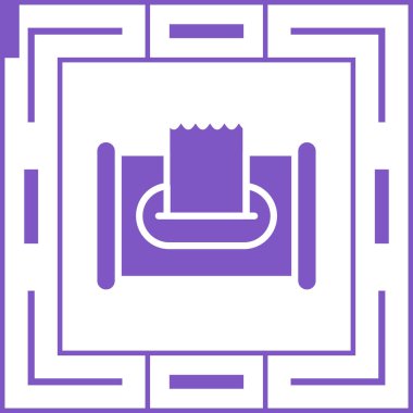 Bir b eksikliği simgesinin vektör çizimi