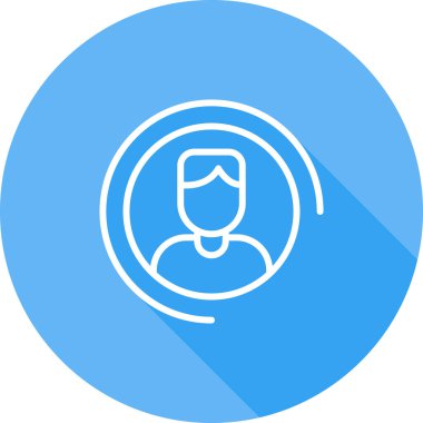 Kullanıcı simgesinin vektör çizimi