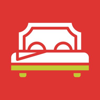 Otel ikonu. düz tasarım biçimi