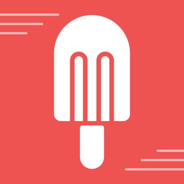 Beyaz ızgara ikonu uzun gölge arkaplanı ile izole edilmiş. bbq Izgara Partisi. Kırmızı daire düğmesi. vektör illüstrasyonu