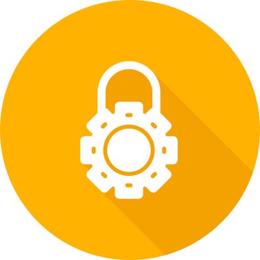 Kilit. Web simgesi basit illüstrasyon