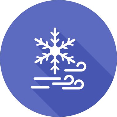 Kar Tanesi simgesi, vektör illüstrasyonu