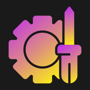 seo modern simgesinin vektör illüstrasyonu