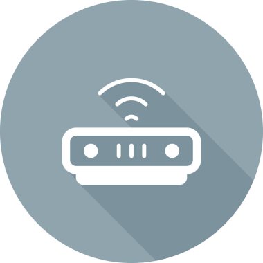 Kablosuz ağ simgesi. Web için kablosuz vektör simgesinin basit çizimi