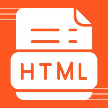 html html dosya simgesi, vektör illüstrasyonu