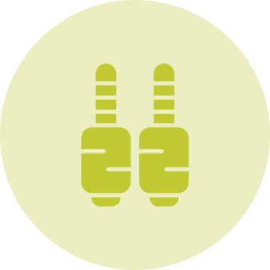 İki düğme ikon vektör illüstrasyonu