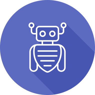 Robot simgesinin vektör illüstrasyonu