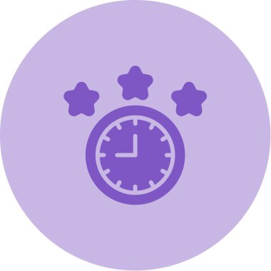 Saat simgesi vektör illüstrasyonu