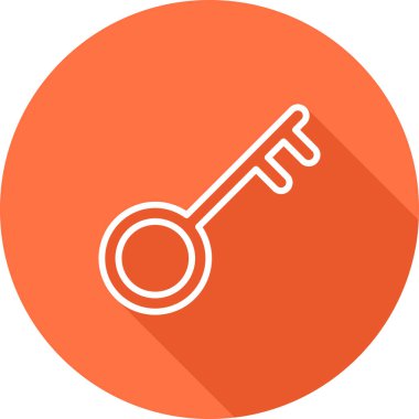 Anahtar. Web simgesi basit illüstrasyon