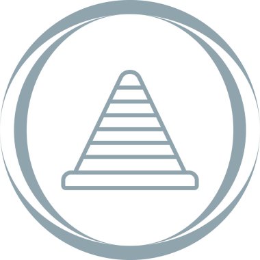 Piramit simgesi, vektör illüstrasyonu