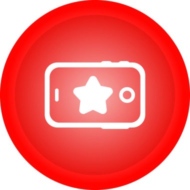 kamera simgesi kırmızı vektörü