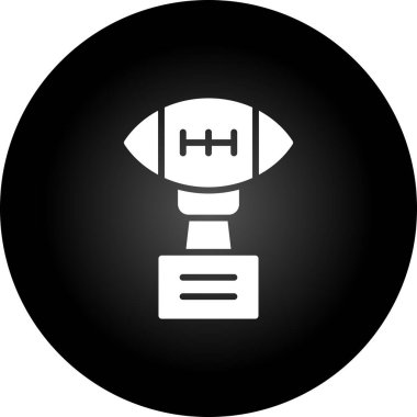 ragbi futbol ikonu vektör illüstrasyonu