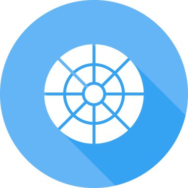 Tek bir pusula simgesinin vektör çizimi