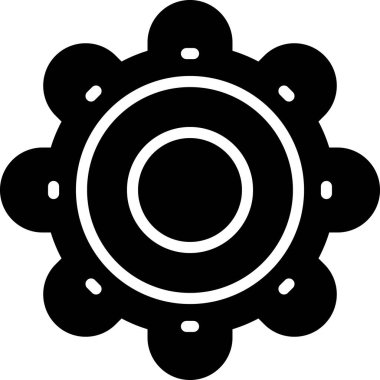 dişli çark simgesi ana hat biçiminde