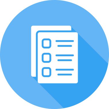 Kontrol listesi. Web simgesi basit illüstrasyon