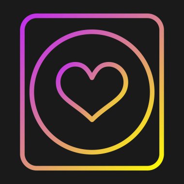 gökkuşağı gradyan çizgi simgesi tasarımı