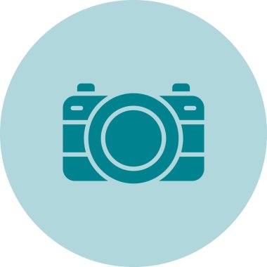 Kamera. Web simgesi basit illüstrasyon