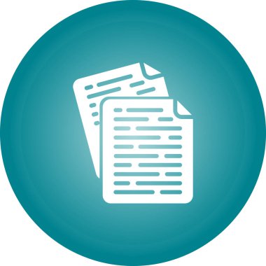 Belgenin vektör illüstrasyonu modern simge, basit belge