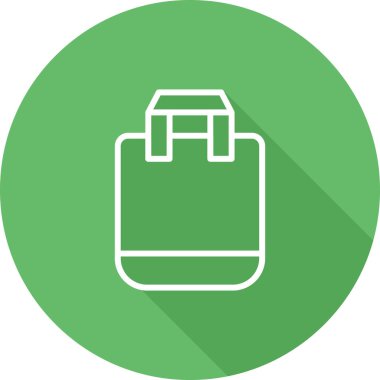 Alışveriş poşeti ikon vektör illüstrasyon tasarımı