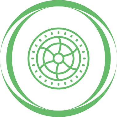 Benzersiz güneş vektör çizgisi simgesi