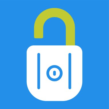 kilit simgesi, vektör illüstrasyonu