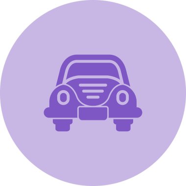 araba web simgesi, vektör illüstrasyonu