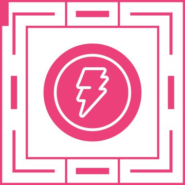 Elektrik simgesinin vektör illüstrasyonu