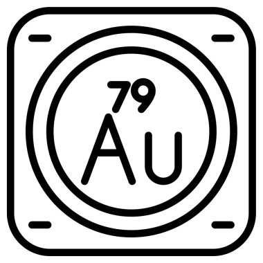 Ülkenin elementlerinin periyodik tablosu.