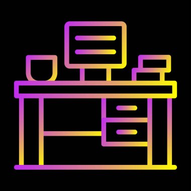 Masa masası renk vektör illüstrasyonlu masa masası