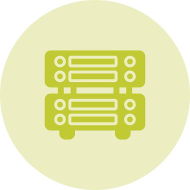 Modern sunucu simgesinin vektör illüstrasyonu