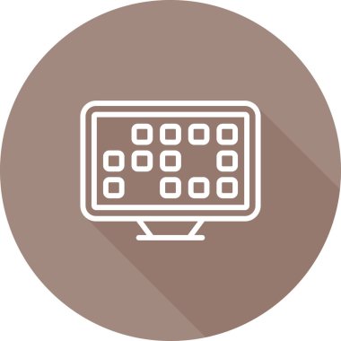 seo modern simgesinin vektör illüstrasyonu