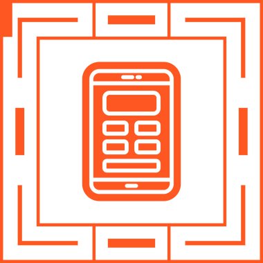 Mobil Tasarım Web simgesi vektör çizimi
