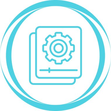 Simgeyi ayarlamanın vektör illüstrasyonu