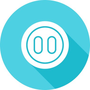 Tek izole edilmiş simge ögesinin vektör illüstrasyonu