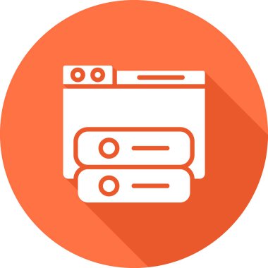 Windows web simgesi vektör çizimi